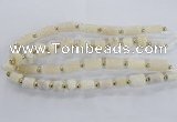 CNG2432 15.5 inches 11*14mm - 14*20mm tube druzy quartz beads