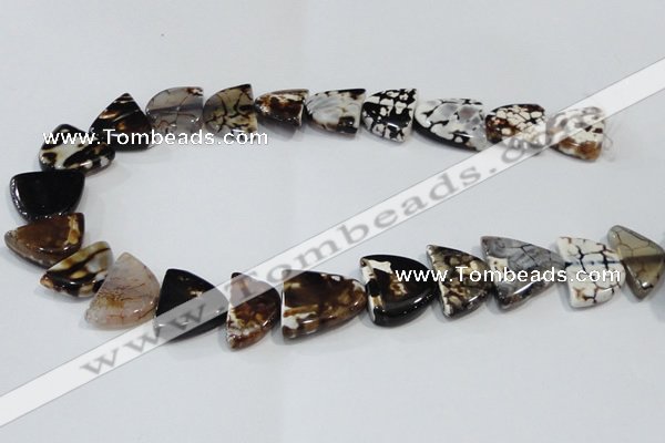 CNG2527 15.5 inches 15*20mm - 20*25mm triangle agate beads