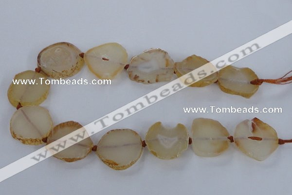 CNG2529 15.5 inches 20*25mm - 25*35mm freeform agate beads