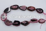 CNG2532 15.5 inches 20*28mm - 30*40mm freeform druzy agate beads