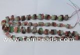 CNG2546 8*12mm – 13*18mm tube druzy quartz beads wholesale