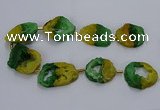 CNG2549 15.5 inches 30*40mm - 45*50mm freeform druzy agate beads