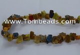 CNG2588 15.5 inches 13*18mm - 15*25mm nuggets plated druzy agate beads