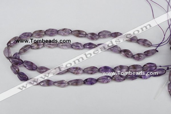 CNG26 15.5 inches 10*20mm faceted nuggets amethyst gemstone beads