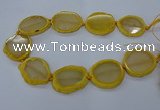 CNG2608 15.5 inches 30*35mm - 40*45mm freeform agate beads