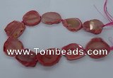 CNG2610 15.5 inches 30*35mm - 40*45mm freeform agate beads