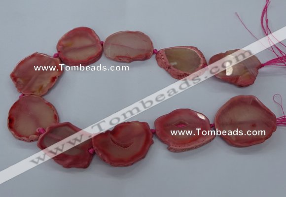 CNG2610 15.5 inches 30*35mm - 40*45mm freeform agate beads