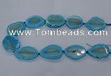 CNG2611 15.5 inches 30*35mm - 40*45mm freeform agate beads