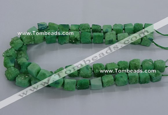 CNG2622 15.5 inches 10*12mm - 14*16mm nuggets druzy agate beads