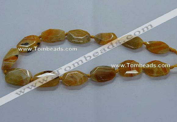 CNG2635 15.5 inches 18*28mm - 20*30mm freeform agate beads