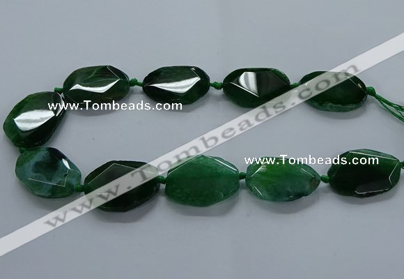 CNG2640 15.5 inches 22*30mm - 25*35mm freeform agate beads