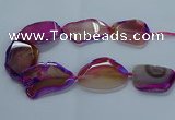 CNG2664 15.5 inches 35*45mm - 40*55mm freeform agate beads