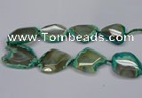 CNG2667 15.5 inches 30*40mm - 40*55mm freeform agate beads