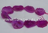 CNG2671 15.5 inches 30*40mm - 40*50mm freeform druzy agate beads