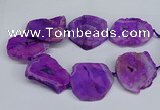 CNG2672 15.5 inches 30*40mm - 40*50mm freeform druzy agate beads