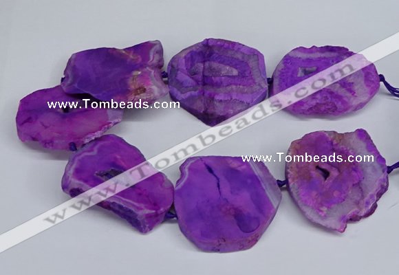 CNG2672 15.5 inches 30*40mm - 40*50mm freeform druzy agate beads