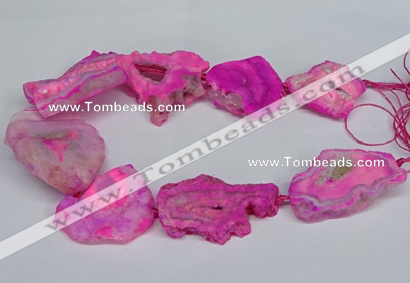 CNG2674 15.5 inches 30*40mm - 40*50mm freeform druzy agate beads