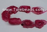 CNG2676 15.5 inches 30*40mm - 40*50mm freeform druzy agate beads