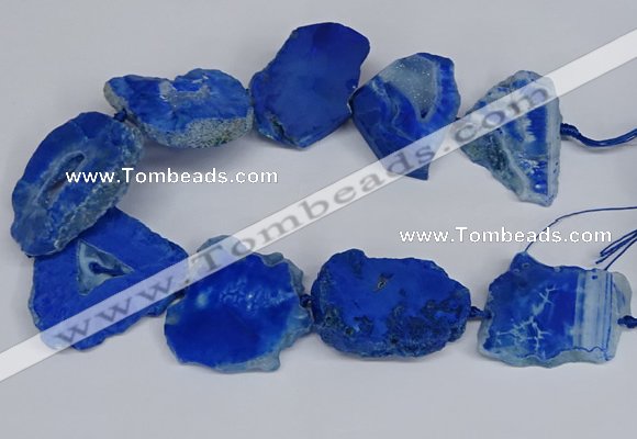 CNG2679 15.5 inches 30*40mm - 40*50mm freeform druzy agate beads