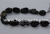 CNG2685 15.5 inches 25*30mm - 30*40mm freeform druzy agate beads