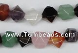 CNG27 15.5 inches 12*12mm faceted nuggets mixed gemstone beads