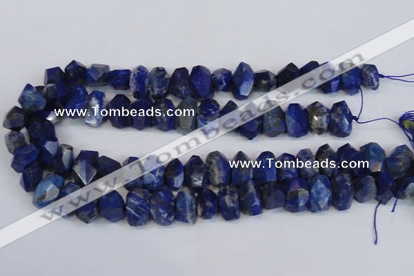 CNG2702 15.5 inches 10*14mm - 13*18mm faceted nuggets lapis lazuli beads