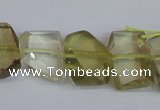 CNG2707 15.5 inches 13*18mm - 15*20mm freeform lemon quartz beads