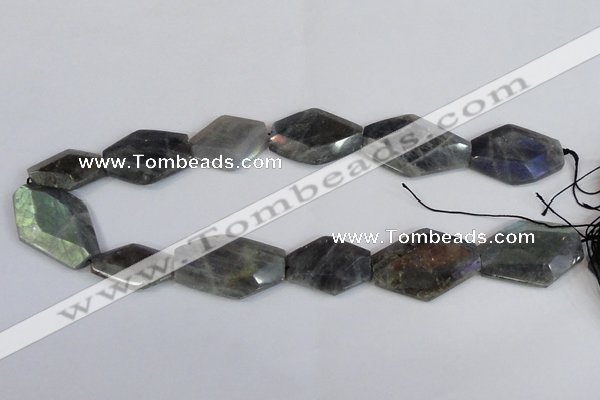 CNG2712 15.5 inches 18*25mm - 25*35mm freeform labradorite beads