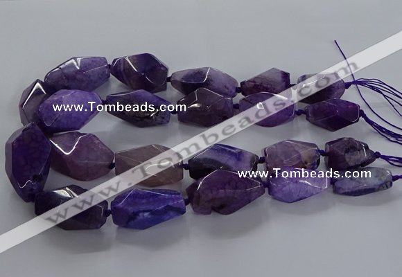 CNG2732 15.5 inches 15*30mm - 20*40mm nuggets agate beads