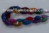 CNG2737 15.5 inches 15*30mm - 20*40mm nuggets agate beads