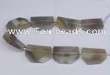 CNG2750 15.5 inches 30*45mm - 35*50mm freeform agate beads