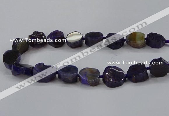 CNG2769 15.5 inches 20*22mm - 22*26mm freeform agate beads