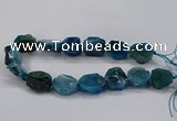 CNG2771 15.5 inches 20*22mm - 22*26mm freeform agate beads