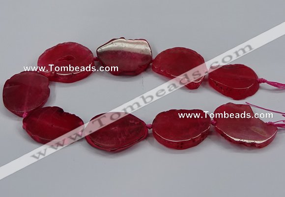 CNG2777 15.5 inches 30*35mm - 35*40mm freeform agate beads