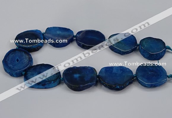 CNG2778 15.5 inches 30*35mm - 35*40mm freeform agate beads