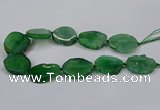 CNG2779 15.5 inches 30*35mm - 35*40mm freeform agate beads