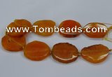 CNG2784 15.5 inches 35*40mm - 45*50mm freeform agate beads