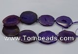 CNG2785 15.5 inches 35*40mm - 45*50mm freeform agate beads