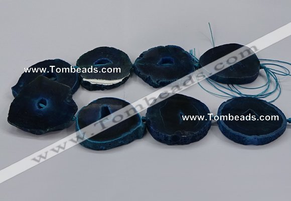 CNG2787 15.5 inches 35*40mm - 45*50mm freeform agate beads