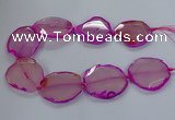 CNG2790 15.5 inches 30*40mm - 40*55mm freeform agate beads