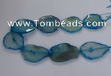 CNG2792 15.5 inches 30*40mm - 40*55mm freeform agate beads