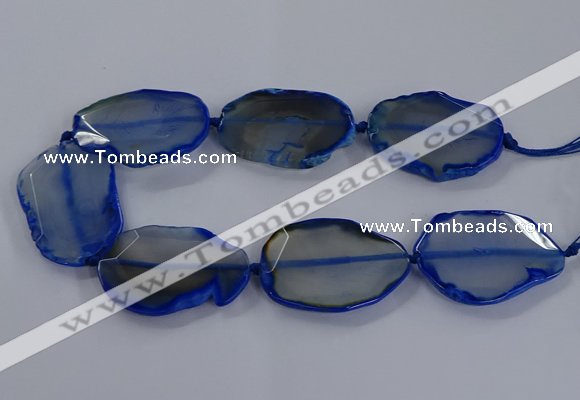 CNG2793 15.5 inches 30*40mm - 40*55mm freeform agate beads