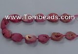 CNG2803 15.5 inches 25*30mm - 30*40mm freeform druzy agate beads