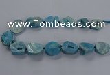 CNG2804 15.5 inches 25*30mm - 30*40mm freeform druzy agate beads