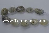 CNG2806 15.5 inches 25*35mm - 30*45mm freeform druzy agate beads