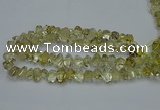 CNG2824 10*14mm - 13*18mm faceted nuggets lemon quartz beads