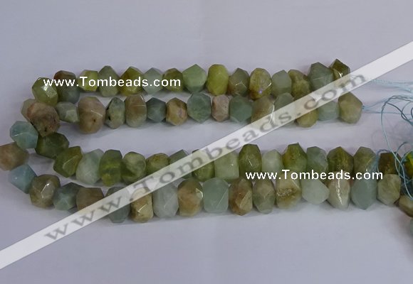 CNG2829 15.5 inches 10*14mm - 13*18mm faceted nuggets aquamarine beads