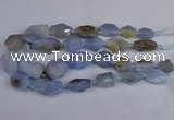 CNG2835 15.5 inches 12*16mm - 22*35mm nuggets blue lace agate beads