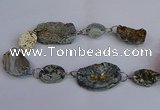 CNG2840 20*25mm - 32*50mm freeform druzy agate beads wholesale