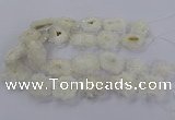 CNG2846 15.5 inches 30*40mm - 45*50mm freeform druzy agate beads